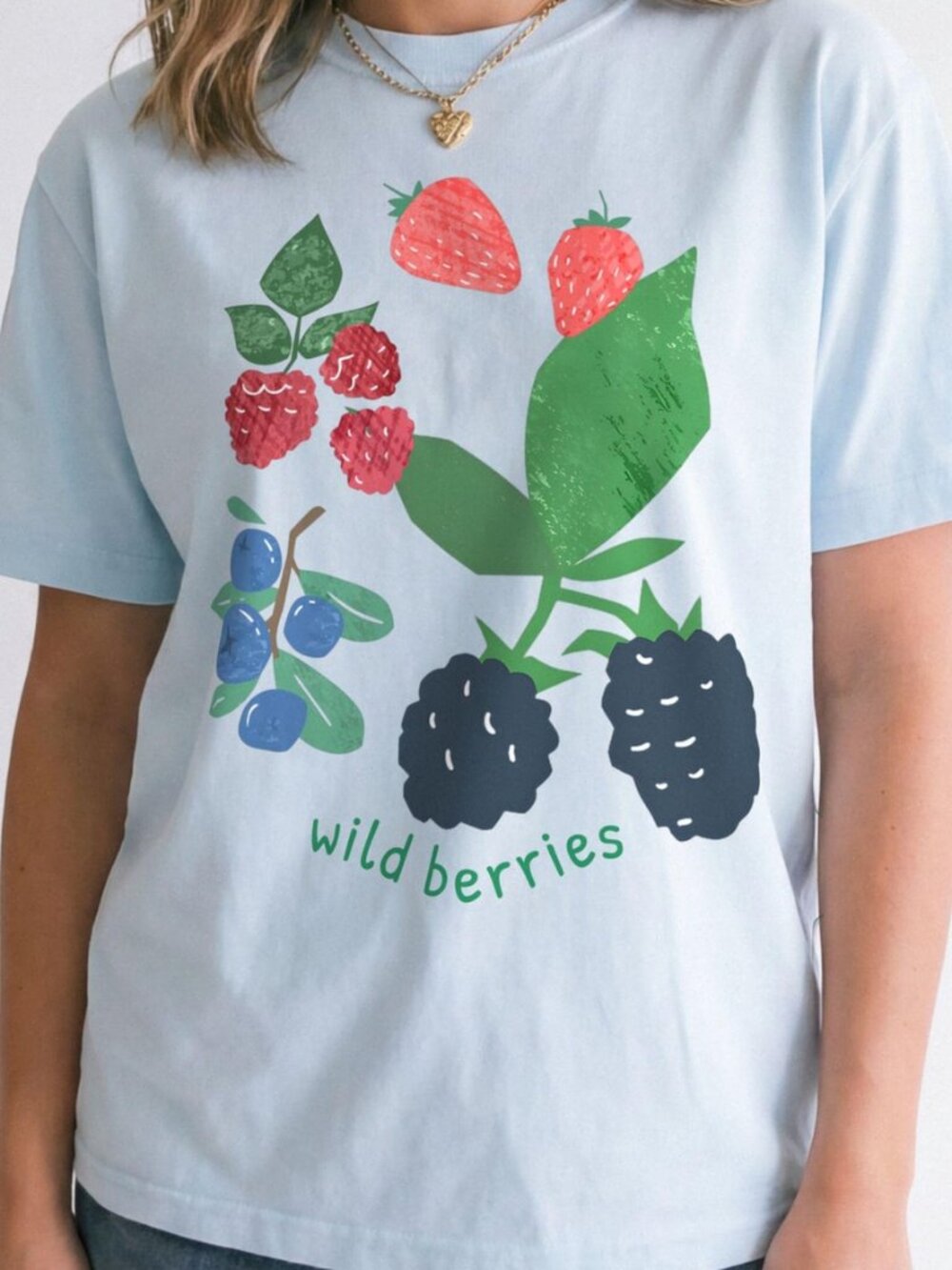 Wild Berries Shirt | Strawberry Blueberry Raspberry Graphic Tee